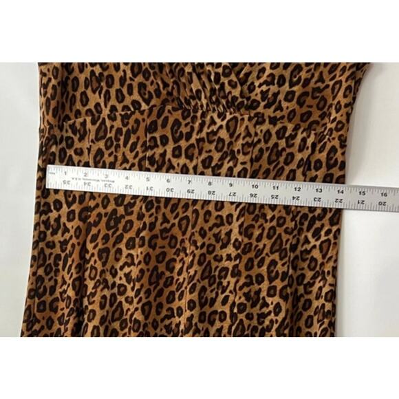 Nick Navarra Private Collection Animal Print Sleeveless Dress Size Small - Picture 6 of 8